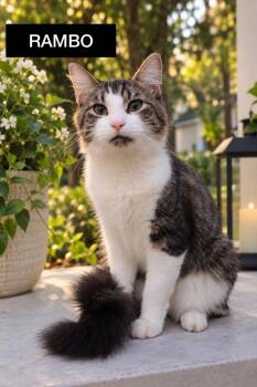 Rambo -  Domestic Short Hair Cat for Adoption in Alafaya, Florida - Rambo | PetCurious