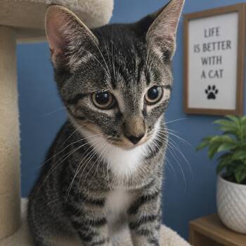 Owosso -  Domestic Short Hair Cat for Adoption in Hemet, California - Owosso | PetCurious
