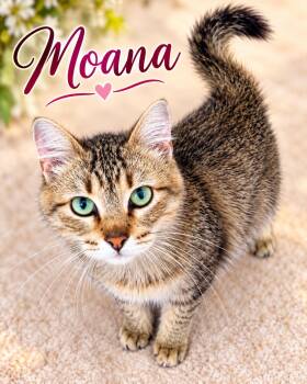 Moana -  Domestic Short Hair and Tabby Cat for Adoption in Fort Worth, Texas - Moana | PetCurious