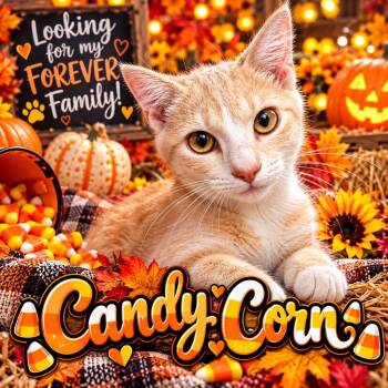 Candy Corn -  Domestic Short Hair Cat for Adoption in Shelbyville, Tennessee - Candy Corn | PetCurious