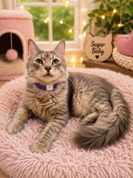 Sugar Bear -  Maine Coon and Domestic Long Hair Cat for Adoption in Tavares, Florida - Sugar Bear | PetCurious