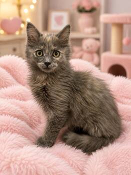 Ginnys Fluffy Tortie -  Domestic Long Hair Cat for Adoption in Glendora, California - Ginnys Fluffy Tortie | PetCurious