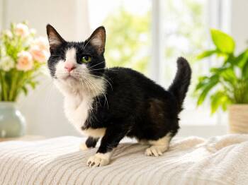Tuxedo and Domestic Short Hair Cats Available for Adoption in Greensburg, Pennsylvania - Mr. Purrkins | PetCurious