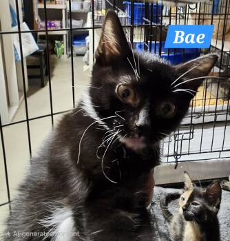 Bae -  Tuxedo Cat for Adoption in Buena Vista, Virginia - Bae | PetCurious
