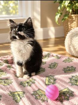 Mykonos -  Tuxedo Cat for Adoption in Saginaw, Michigan - Mykonos | PetCurious