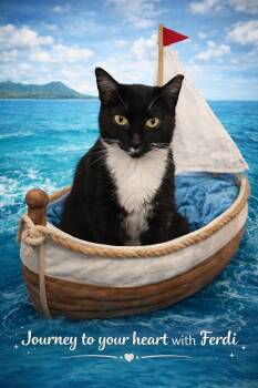 Tuxedo Cats Available for Adoption in Greenville, Delaware - Ferdi (FCID# 04/09/2026 - 55 Trainer) | PetCurious