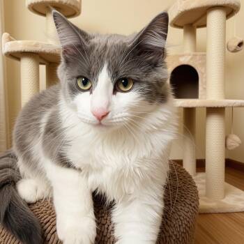 MISSY PUFF - MAINE COON TUXEDO GIRL -  Maine Coon and Tuxedo Cat for Adoption in Oakwood, Georgia - MISSY PUFF - MAINE COON TUXEDO GIRL | PetCurious