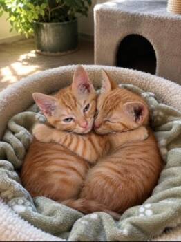 MACK & PEANUT -  Domestic Short Hair Cat for Adoption - MACK & PEANUT | PetCurious