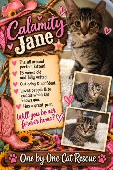Calamity Jane -  Domestic Short Hair Cat for Adoption in Temple, Pennsylvania - Calamity Jane | PetCurious