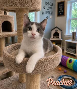 Peaches -  Domestic Short Hair Cat for Adoption in Mountain Home, Arkansas - Peaches | PetCurious