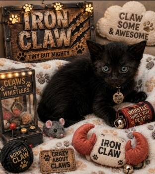 Iron Claws -  Domestic Short Hair Cat for Adoption in Washington Court House, Ohio - Iron Claws | PetCurious