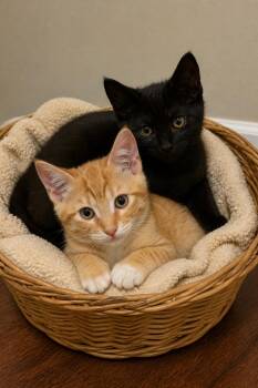 Ralphie and Wally -  Abyssinian and Bombay Cat for Adoption in Walnut Creek, California - Ralphie And Wally | PetCurious