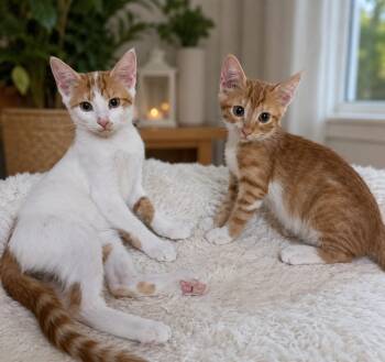 Rima & Tima -  Abyssinian and Domestic Short Hair Cat for Adoption in Newmarket, Ontario - Rima & Tima | PetCurious