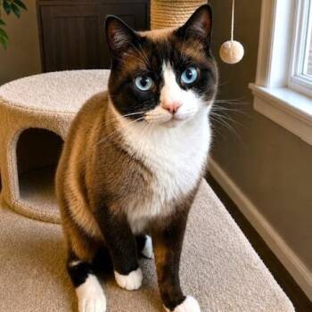 SCHROEDER - STUNNING SNOWSHOE -  Siamese and Snowshoe Cat for Adoption in Oakwood, Georgia - SCHROEDER - STUNNING SNOWSHOE | PetCurious
