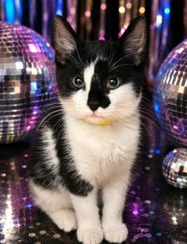 VIBES -  Domestic Short Hair Cat for Adoption - VIBES | PetCurious