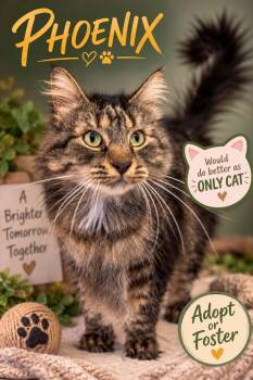 Phoenix: DLH (FCID# 01/20/2025 - 40) C -  Domestic Long Hair and Tabby Cat for Adoption in Greenville, Delaware - Phoenix: DLH (FCID# 01/20/2025 - 40) C | PetCurious