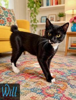 Domestic Short Hair Cats Available for Adoption in Englewood, Florida - Will | PetCurious