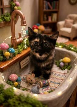Olli -  Tortoiseshell and Domestic Short Hair Cat for Adoption in North Highlands, California - Olli | PetCurious