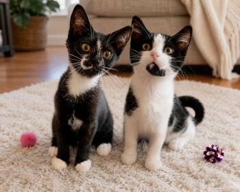 Ashley & Alfie -  Domestic Short Hair Cat for Adoption in Ephrata, Washington - Ashley & Alfie | PetCurious