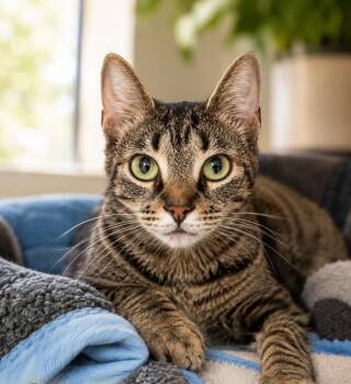 Sage (FCID# 06/11/2026 - 2 Trainer) C -  Tabby Cat for Adoption in Greenville, Delaware - Sage (FCID# 06/11/2026 - 2 Trainer) C | PetCurious