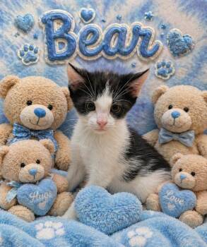 Domestic Short Hair Cats Available for Adoption in Washington Court House, Ohio - Bear | PetCurious