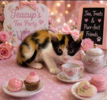 Teacup -  Domestic Short Hair Cat for Adoption in Washington Court House, Ohio - Teacup | PetCurious