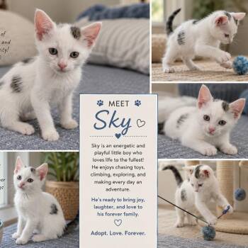 Skye -  Domestic Short Hair Cat for Adoption in Bentonville, Arkansas - Skye | PetCurious