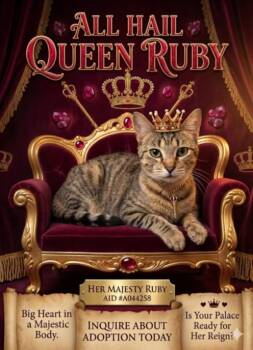 RUBY -  Domestic Short Hair Cat for Adoption in Texas City, Texas - RUBY | PetCurious