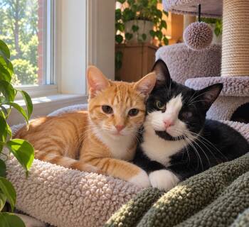 Suki and Pudders (Bonded Pair) -  Domestic Short Hair Cat for Adoption in Kenhorst, Pennsylvania - Suki And Pudders (Bonded Pair) | PetCurious