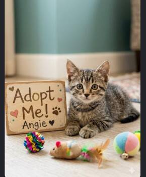 Angie - sweet and affectionate -  Domestic Short Hair Cat for Adoption in Muskego, Wisconsin - Angie - Sweet And Affectionate | PetCurious