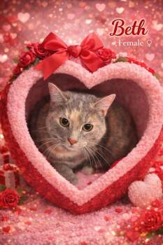 Domestic Medium Hair Cats Available for Adoption - Beth | PetCurious