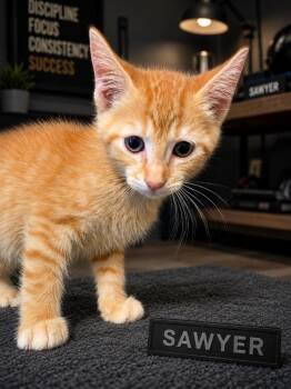 Sawyer -  Domestic Short Hair Cat Available for Adoption in Dalton, Georgia - Sawyer | PetCurious