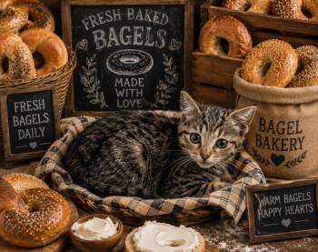 Bagel -  Domestic Short Hair Cat for Adoption in Washington Court House, Ohio - Bagel | PetCurious