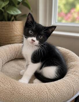 Black Cloud -  American Shorthair Cat for Adoption in Homestead, Florida - Black Cloud | PetCurious