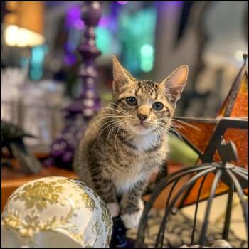 Rescue Domestic Short Hair and Tabby Cats for Adoption in Roswell, Georgia - Ghost | PetCurious