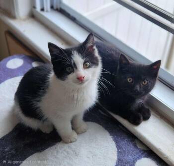 Domestic Short Hair Cats Available for Adoption - Pimpi & Bobo | PetCurious