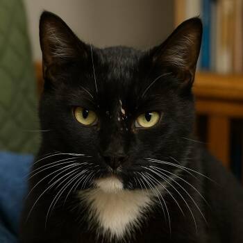 Rescue Tuxedo and Domestic Short Hair Cats for Adoption in Houston, Texas - Ren (Bonded With Stimpy) | PetCurious