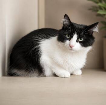 Chloe -  Domestic Long Hair and Tuxedo Cat for Adoption in Lathrop, California - Chloe | PetCurious