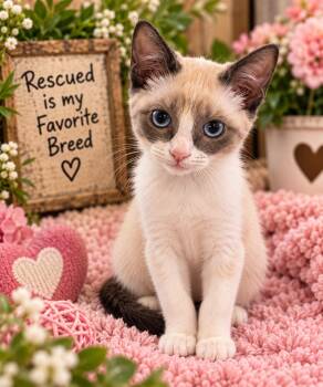 Dolly -  Domestic Short Hair and Siamese Cat for Adoption in Magnolia, Texas - Dolly | PetCurious
