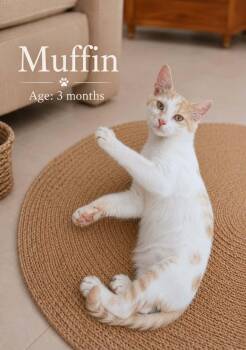 Muffin Gee -  Domestic Medium Hair and Turkish Van Cat for Adoption in Brampton, Ontario - Muffin Gee | PetCurious