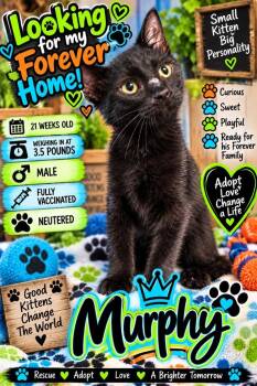 Murphy -  Domestic Short Hair Cat for Adoption in Shelbyville, Tennessee - Murphy | PetCurious