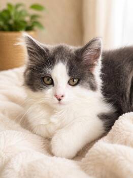 Samosa -  Domestic Medium Hair Cat for Adoption in Santa Cruz, California - Samosa | PetCurious