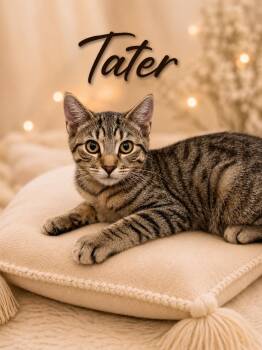 Tater (FCID# 06/10/2026-109) JPS -  Tabby Cat for Adoption in Greenville, Delaware - Tater (FCID# 06/10/2026-109) JPS | PetCurious