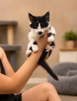 Button -  Domestic Medium Hair Cat for Adoption in Calgary, Alberta - Button | PetCurious