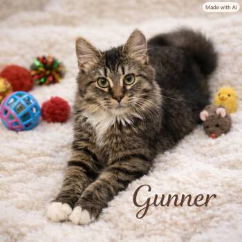 Gunner -  Domestic Medium Hair Cat for Adoption in Peachtree City, Georgia - Gunner | PetCurious