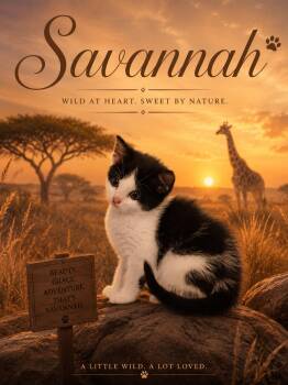 Savannah -  Domestic Short Hair Cat for Adoption in Los Angeles, California - Savannah | PetCurious