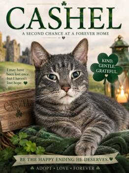 Cashel (FCID# 06/04/2026 - 21 Trainer) -  Tabby Cat for Adoption in Greenville, Delaware - Cashel (FCID# 06/04/2026 - 21 Trainer) | PetCurious
