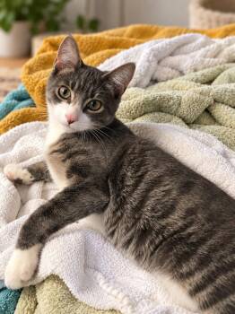 Bam 6mo AVA 10/8 -  Domestic Short Hair Cat for Adoption in Sterling, Massachusetts - Bam 6mo AVA 10/8 | PetCurious