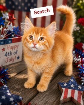 Scotch -  Domestic Long Hair Cat for Adoption in Saginaw, Michigan - Scotch | PetCurious