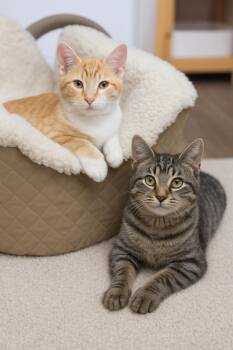 Rescue American Shorthair Cats for Adoption in Philadelphia, Pennsylvania - Edmond And Zabble | PetCurious